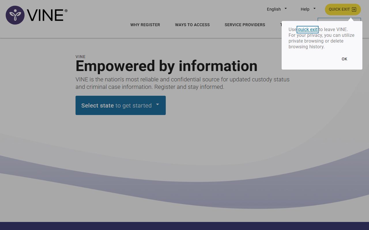 Ramsey County released inmates VINELink custody notification system