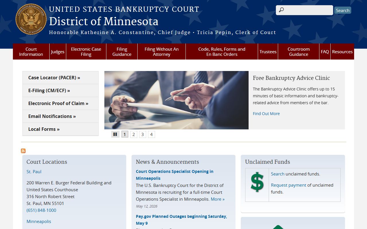 Ramsey County public records federal bankruptcy court