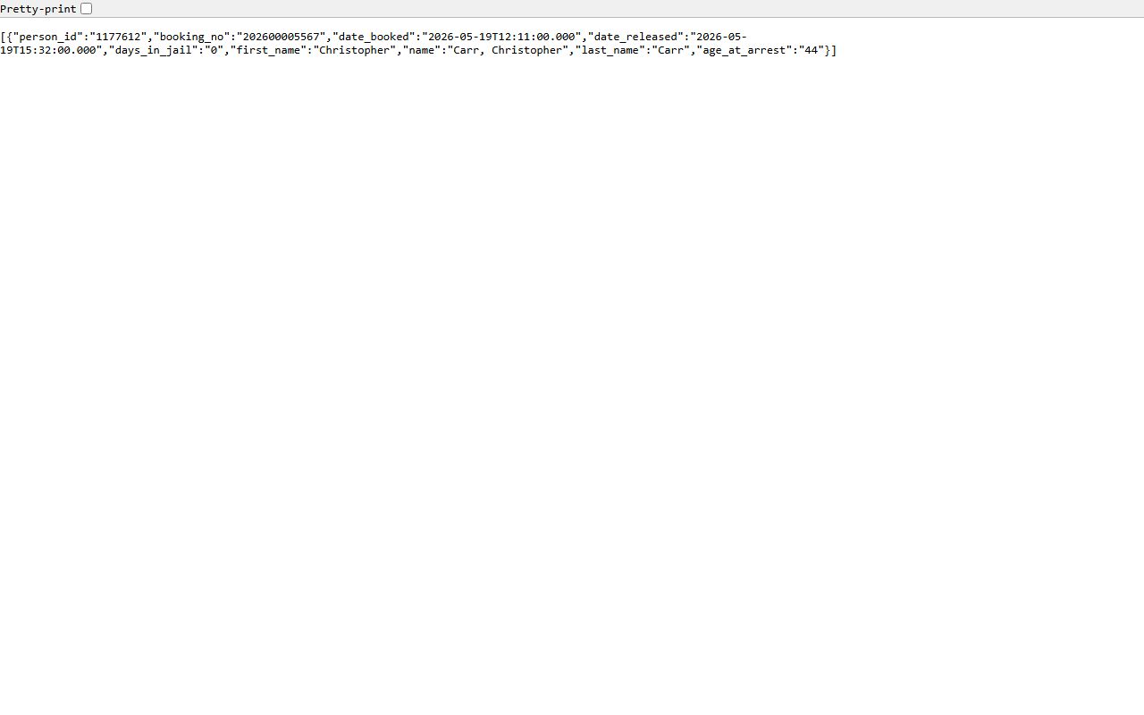 Ramsey County District Court Socrata sample record endpoint